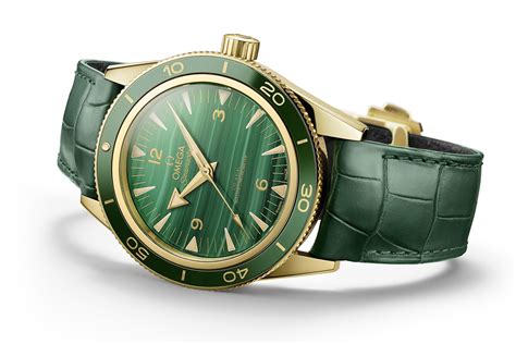 omega seamaster green gold|omega seamaster 300 malachite.